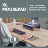 Fellowes XL Mousepad | Breyta | 280 x 210 x 2.5 mm | Grey