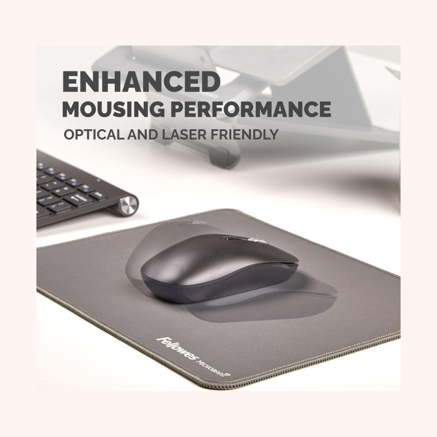 Fellowes XL Mousepad | Breyta | 280 x 210 x 2.5 mm | Grey