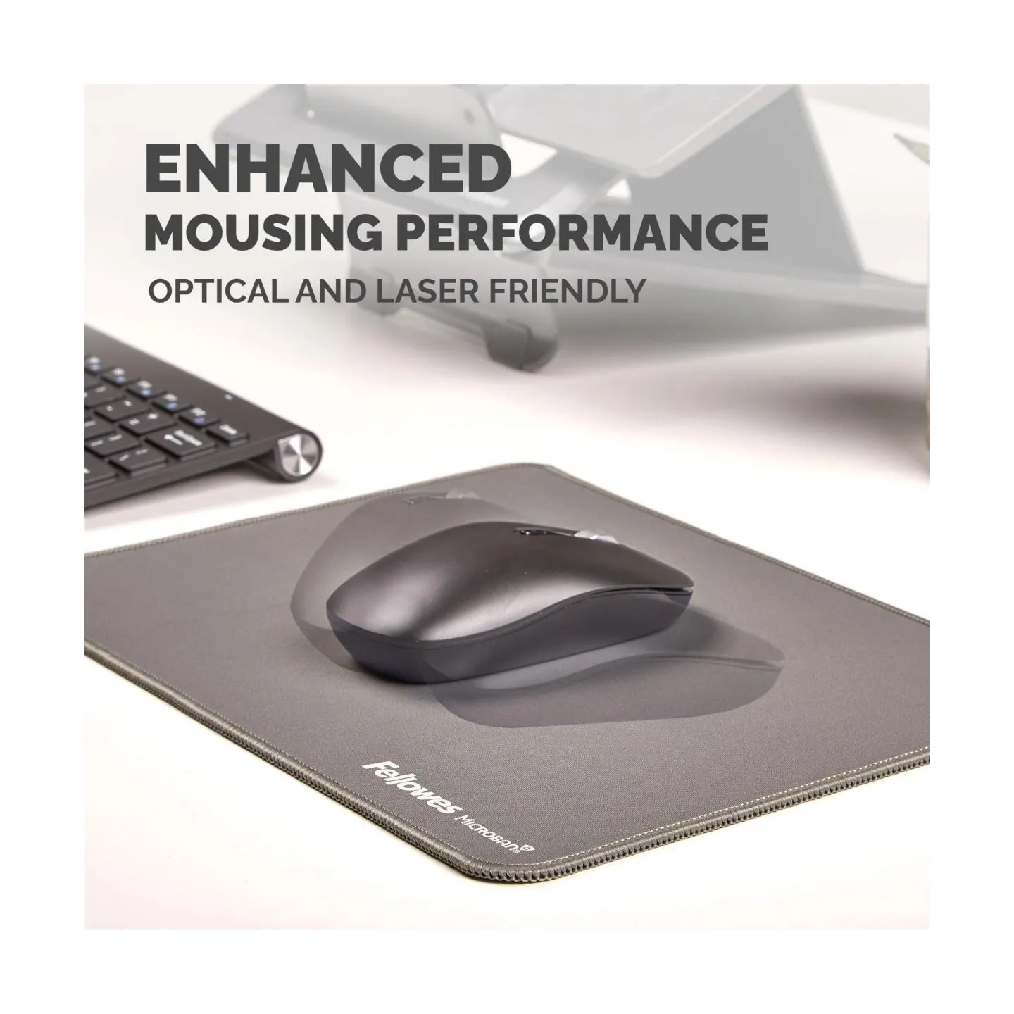 Fellowes XL Mousepad | Breyta | 280 x 210 x 2.5 mm | Grey