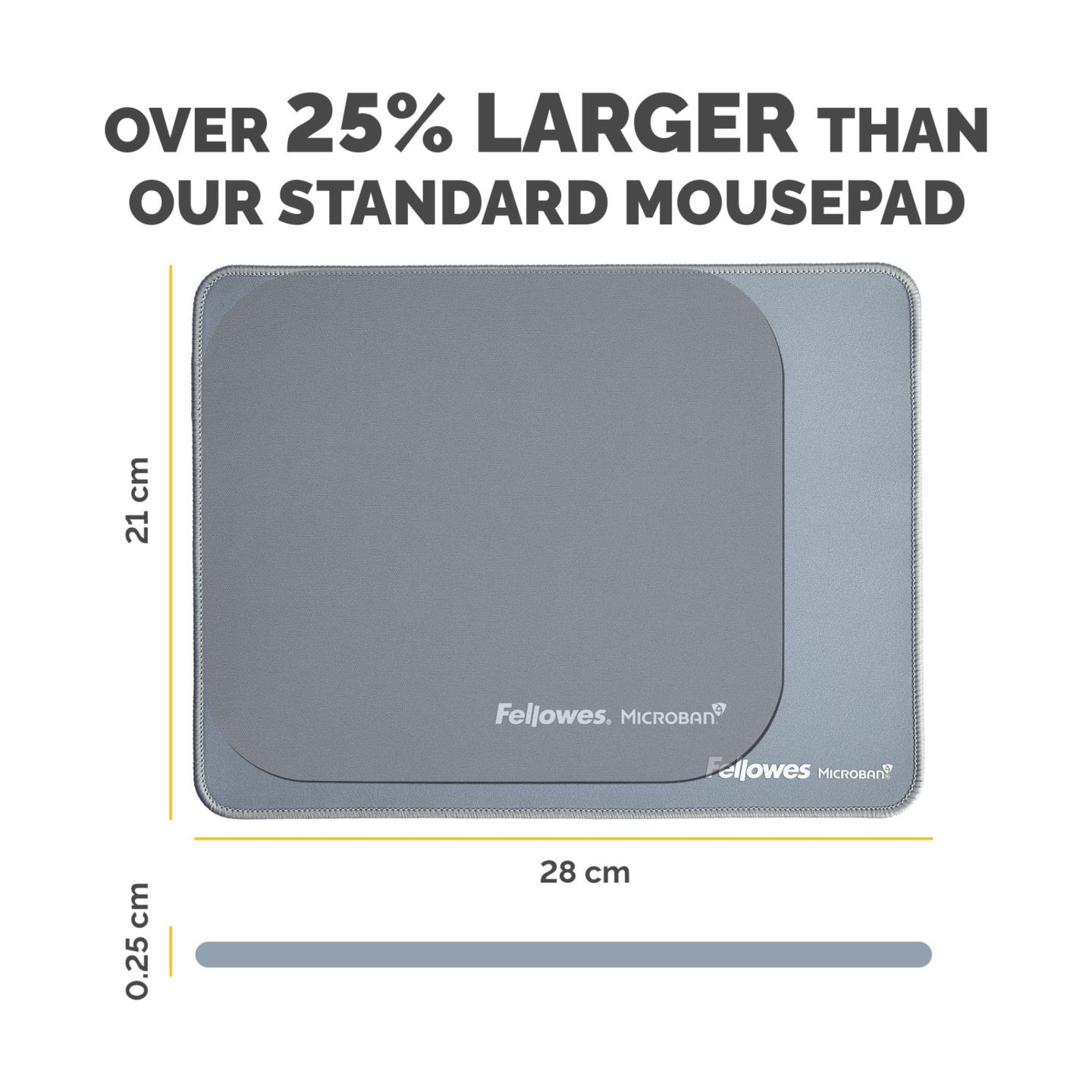 Fellowes XL Mousepad | Breyta | 280 x 210 x 2.5 mm | Marine