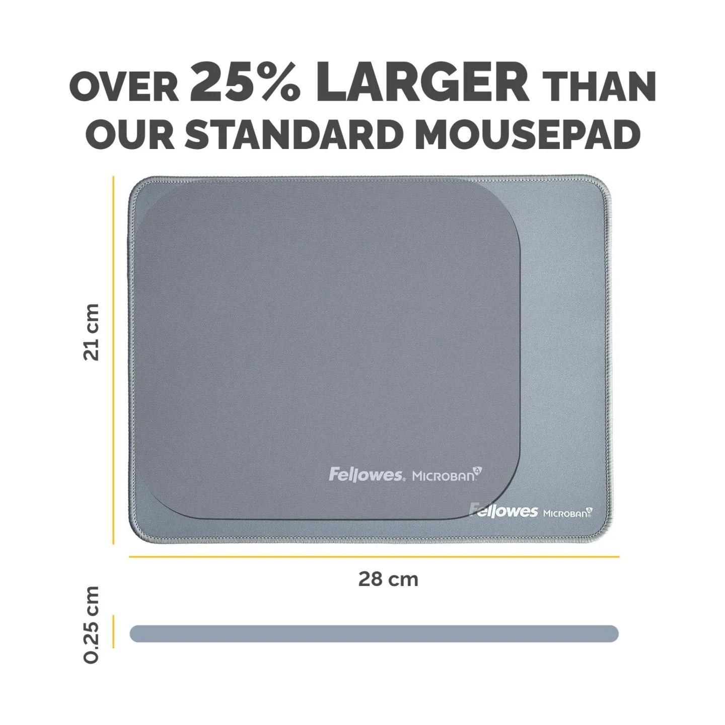 Fellowes XL Mousepad | Breyta | 280 x 210 x 2.5 mm | Marine