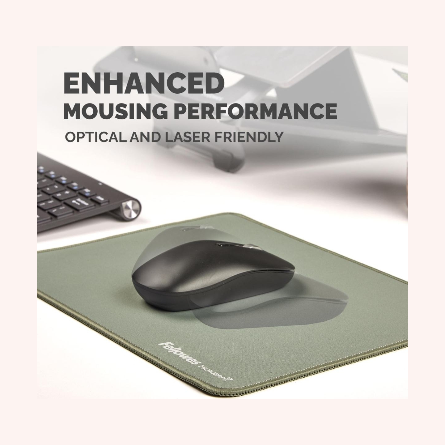 Fellowes XL Mousepad | Breyta | 280 x 210 x 2.5 mm | Sage