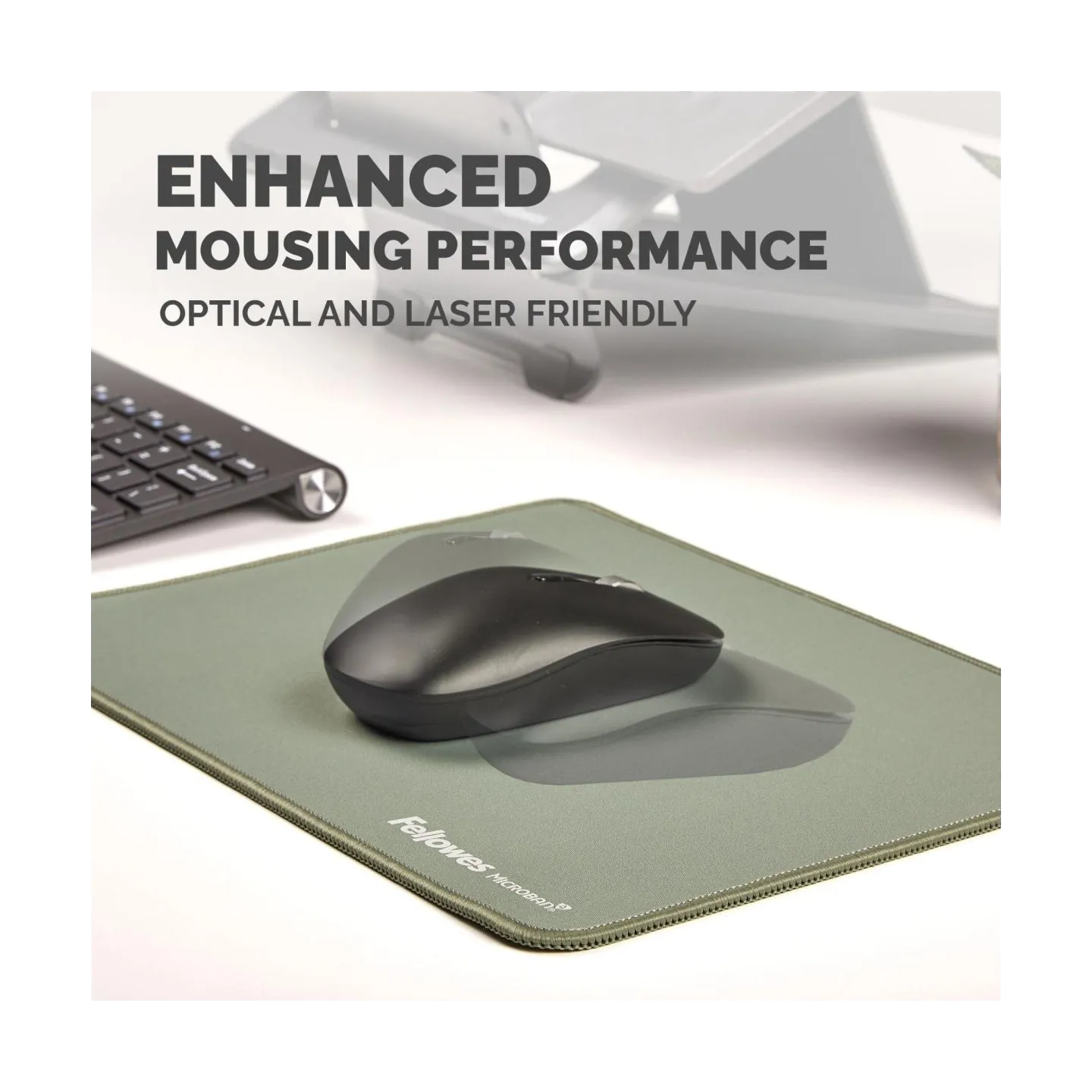 Fellowes XL Mousepad | Breyta | 280 x 210 x 2.5 mm | Sage