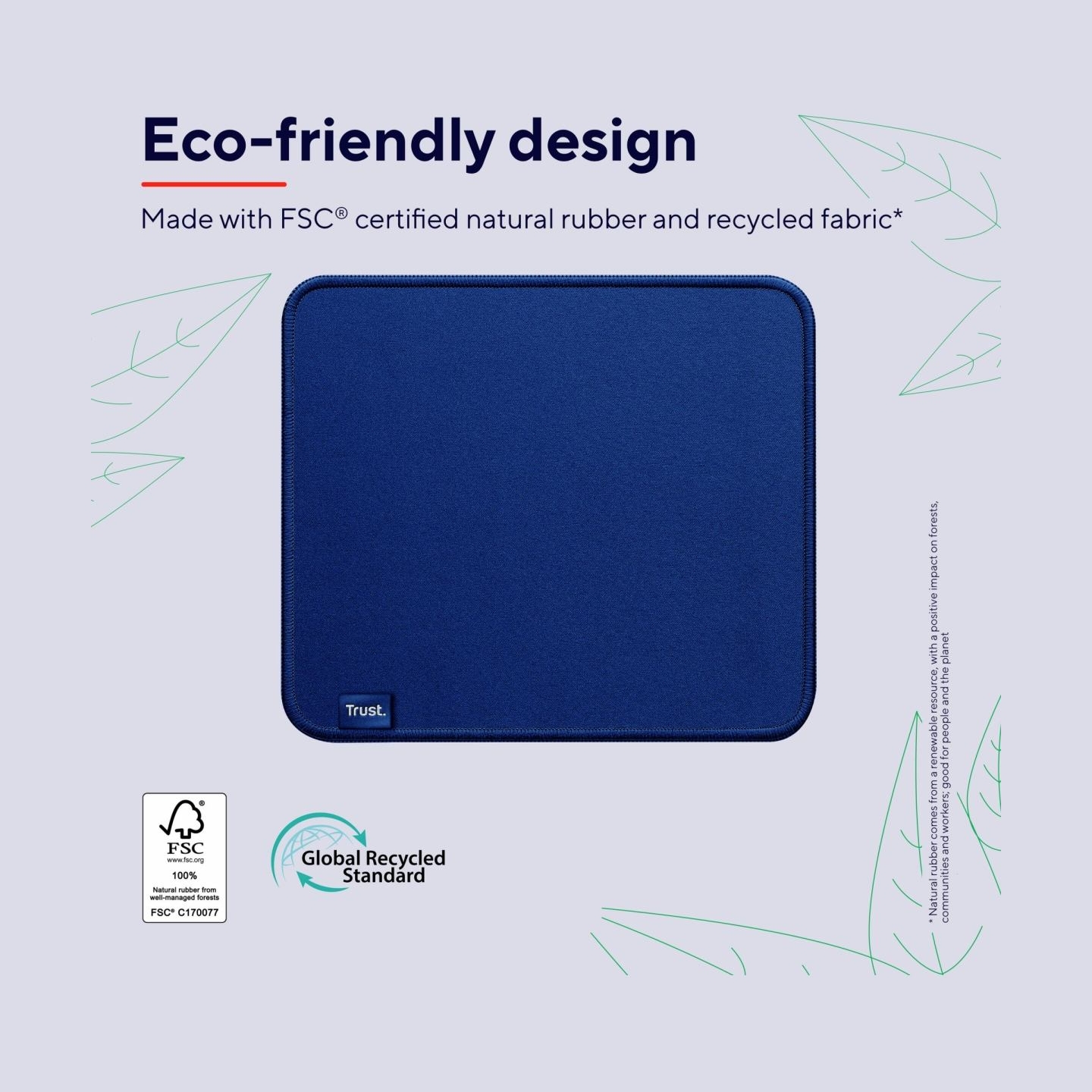 Trust MOUSE PAD BOYE ECO/BLUE 24744 TRUST