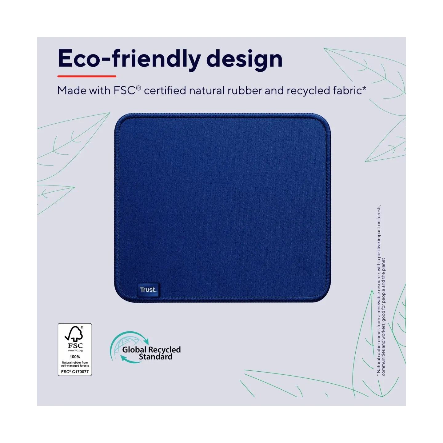 Trust MOUSE PAD BOYE ECO/BLUE 24744 TRUST