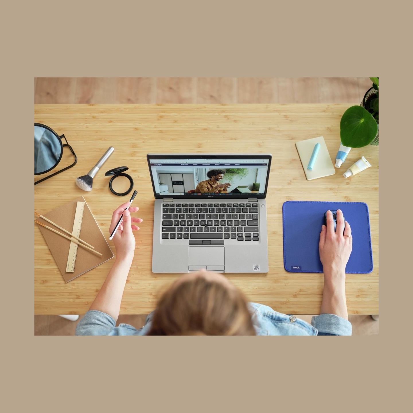 Trust MOUSE PAD BOYE ECO/BLUE 24744 TRUST