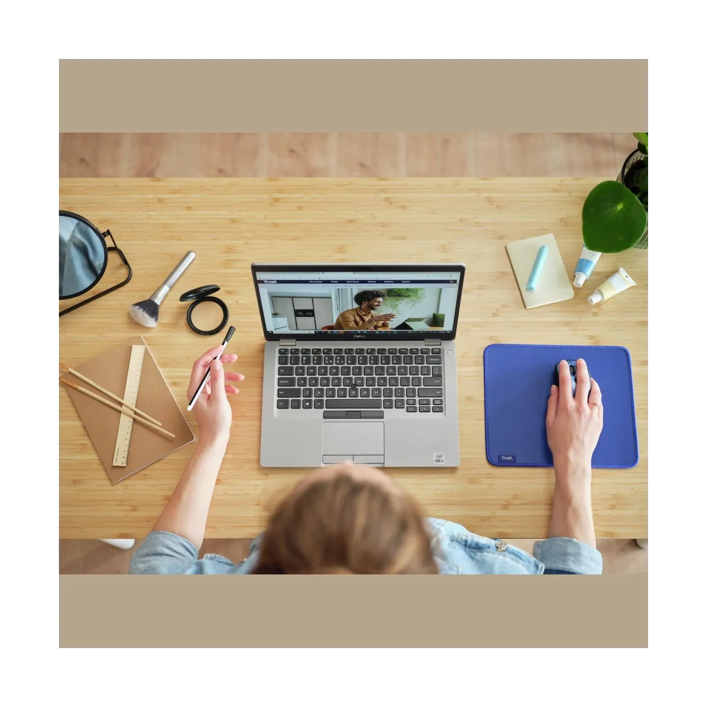 Trust MOUSE PAD BOYE ECO/BLUE 24744 TRUST