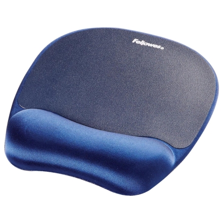 Fellowes | Foam mouse pad with wrist support | Mouse pad with wrist pillow | 202 x 235 x 25 mm | Sapphire