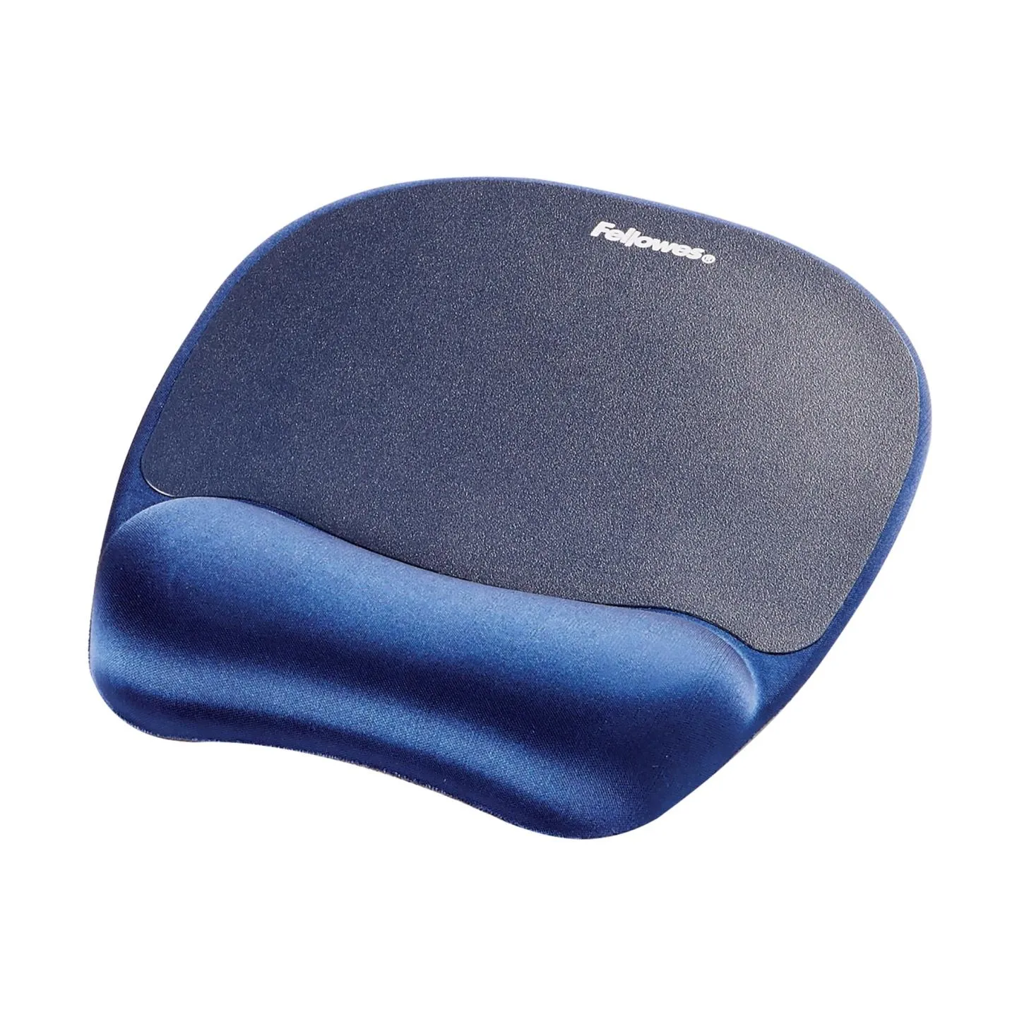 Fellowes | Foam mouse pad with wrist support | Mouse pad with wrist pillow | 202 x 235 x 25 mm | Sapphire