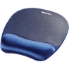 Fellowes | Foam mouse pad with wrist support | Mouse pad with wrist pillow | 202 x 235 x 25 mm | Sapphire