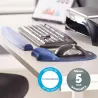 Fellowes | Foam mouse pad with wrist support | Mouse pad with wrist pillow | 202 x 235 x 25 mm | Sapphire