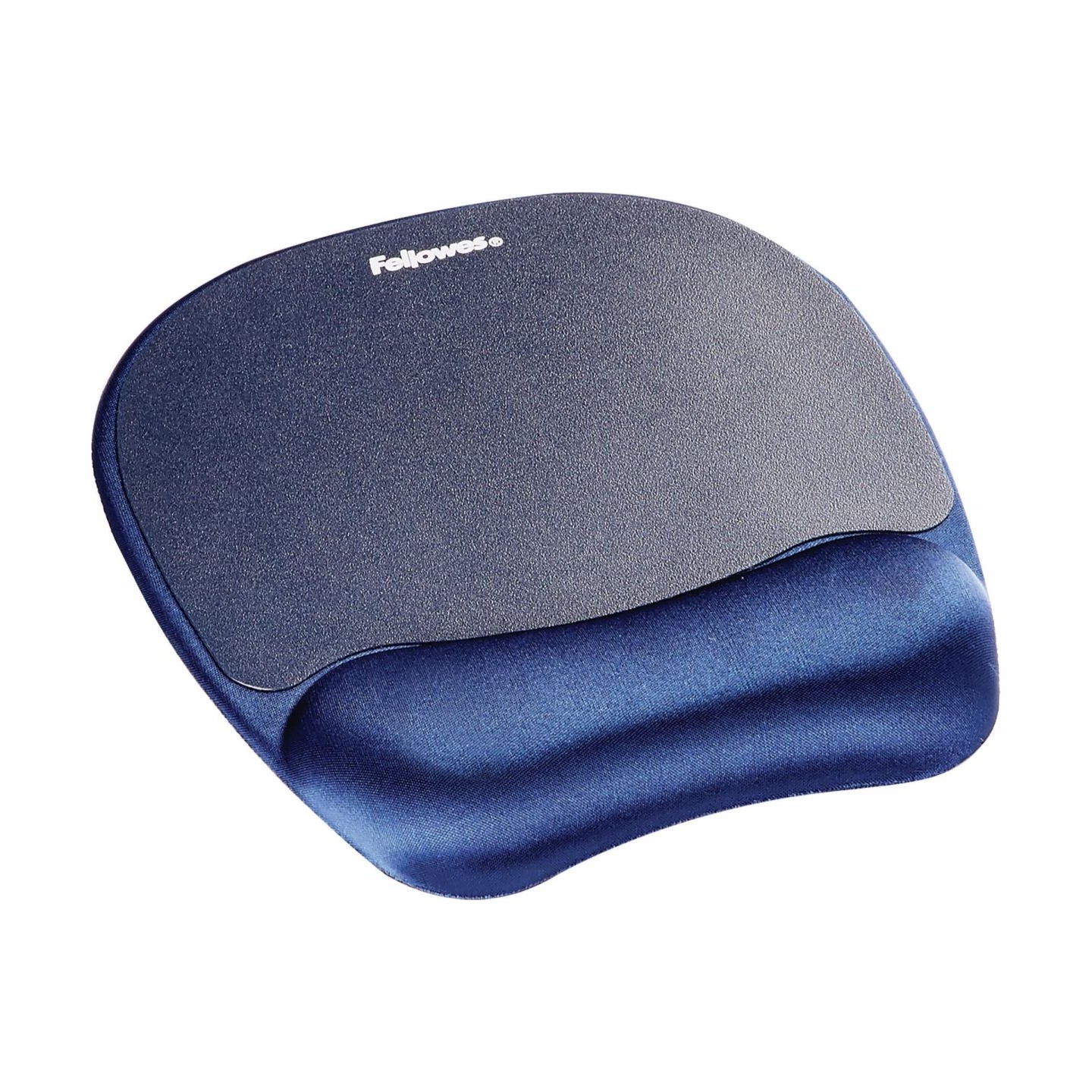 Fellowes | Foam mouse pad with wrist support | Mouse pad with wrist pillow | 202 x 235 x 25 mm | Sapphire