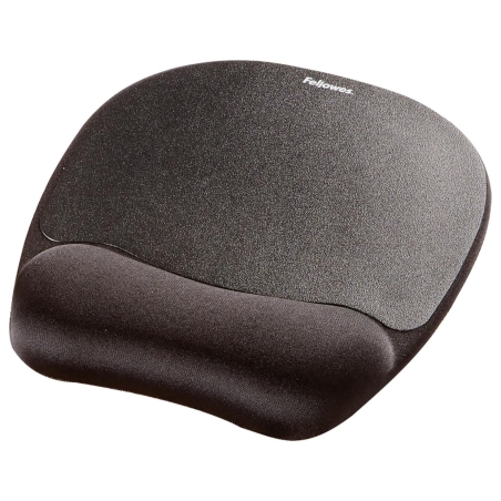 Fellowes | Mouse pad with wrist pillow | 202 x 235 x 25.4 mm | Black