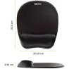 Fellowes | Mouse pad with wrist pillow | 202 x 235 x 25.4 mm | Black