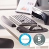 Fellowes | Mouse pad with wrist pillow | 202 x 235 x 25.4 mm | Black