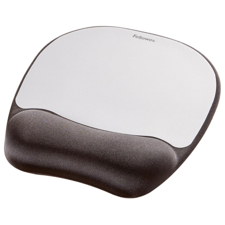 Fellowes MOUSE PAD MEMORY FOAM/SILVER STREAK 9175801 FELLOWES