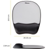 Fellowes MOUSE PAD MEMORY FOAM/SILVER STREAK 9175801 FELLOWES