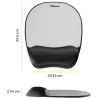Fellowes MOUSE PAD MEMORY FOAM/SILVER STREAK 9175801 FELLOWES