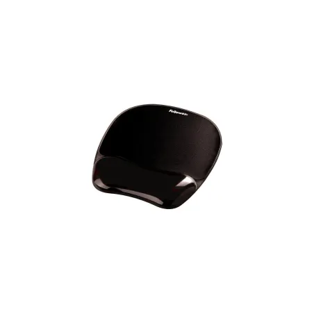 Fellowes | Mouse pad with wrist support CRYSTAL | Mouse pad with wrist pillow | 202 x 235 x 25  mm | Black