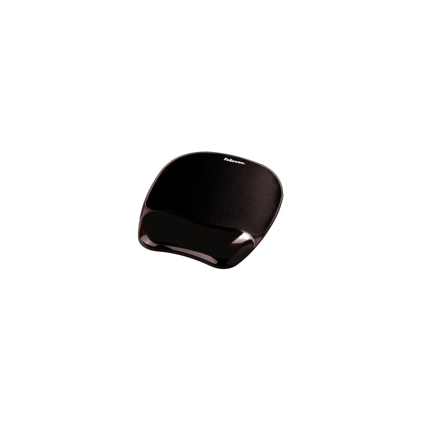 Fellowes | Mouse pad with wrist support CRYSTAL | Mouse pad with wrist pillow | 202 x 235 x 25  mm | Black