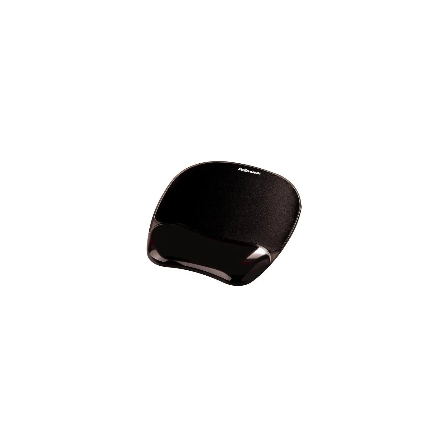 Fellowes | Mouse pad with wrist support CRYSTAL | Mouse pad with wrist pillow | 202 x 235 x 25  mm | Black