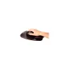 Fellowes | Mouse pad with wrist support CRYSTAL | Mouse pad with wrist pillow | 202 x 235 x 25  mm | Black