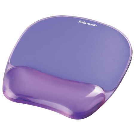 Fellowes MOUSE PAD CRYSTAL GEL/PURPLE 9144104 FELLOWES