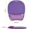 Fellowes MOUSE PAD CRYSTAL GEL/PURPLE 9144104 FELLOWES