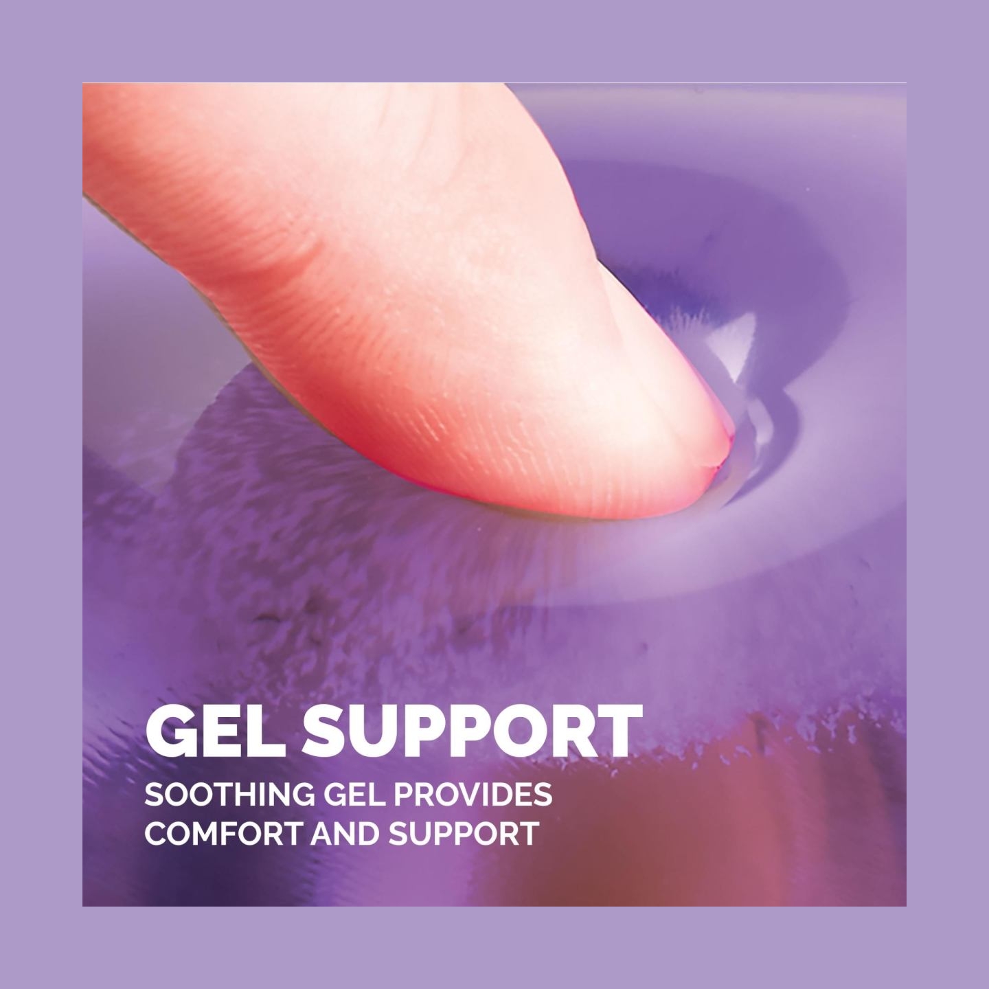 Fellowes MOUSE PAD CRYSTAL GEL/PURPLE 9144104 FELLOWES