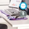 Fellowes MOUSE PAD CRYSTAL GEL/PURPLE 9144104 FELLOWES