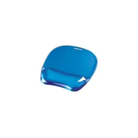 Fellowes | Mouse pad with wrist support CRYSTAL | Mouse pad with wrist pillow | 230 x 202 x 32 mm | Blue