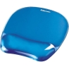 Fellowes | Mouse pad with wrist support CRYSTAL | Mouse pad with wrist pillow | 230 x 202 x 32 mm | Blue