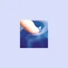 Fellowes | Mouse pad with wrist support CRYSTAL | Mouse pad with wrist pillow | 230 x 202 x 32 mm | Blue