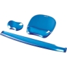 Fellowes | Mouse pad with wrist support CRYSTAL | Mouse pad with wrist pillow | 230 x 202 x 32 mm | Blue