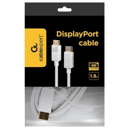 Gembird CABLE DISPLAY PORT 1.8M/WHITE CC-DP2-6-W GEMBIRD