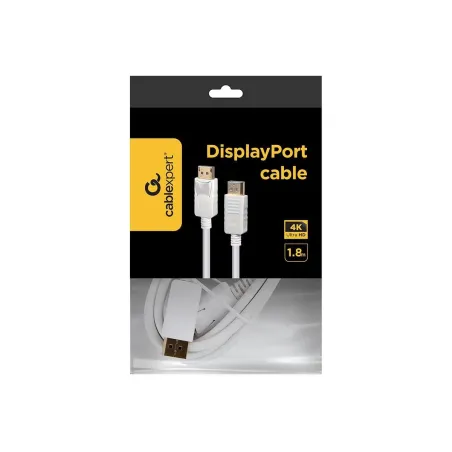 Gembird CABLE DISPLAY PORT 1.8M/WHITE CC-DP2-6-W GEMBIRD