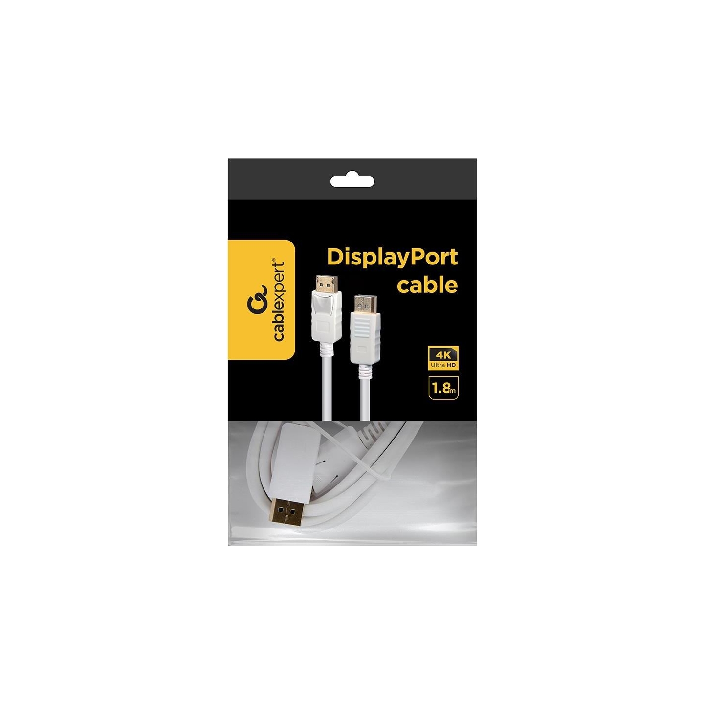 Gembird CABLE DISPLAY PORT 1.8M/WHITE CC-DP2-6-W GEMBIRD