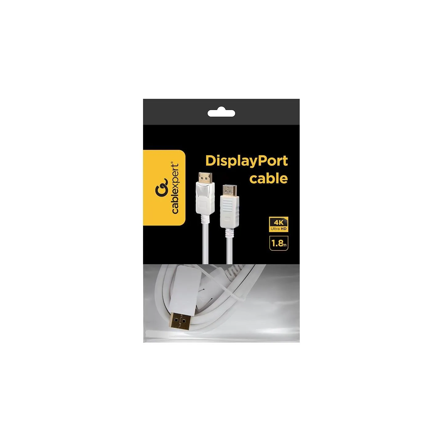 Gembird CABLE DISPLAY PORT 1.8M/WHITE CC-DP2-6-W GEMBIRD