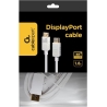 Gembird CABLE DISPLAY PORT 1.8M/WHITE CC-DP2-6-W GEMBIRD