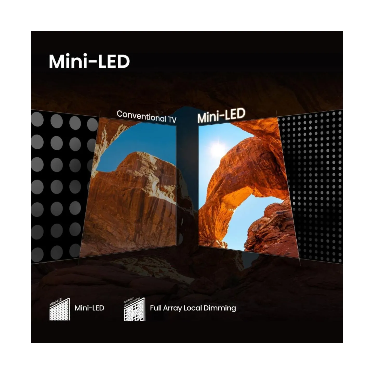 Hisense Mini LED TV | 65U7Q | 65 | Smart TV | VIDAA Smart OS | UHD | Black