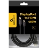 Gembird cable DISPLAYPORT M -> HDMI M 1m
