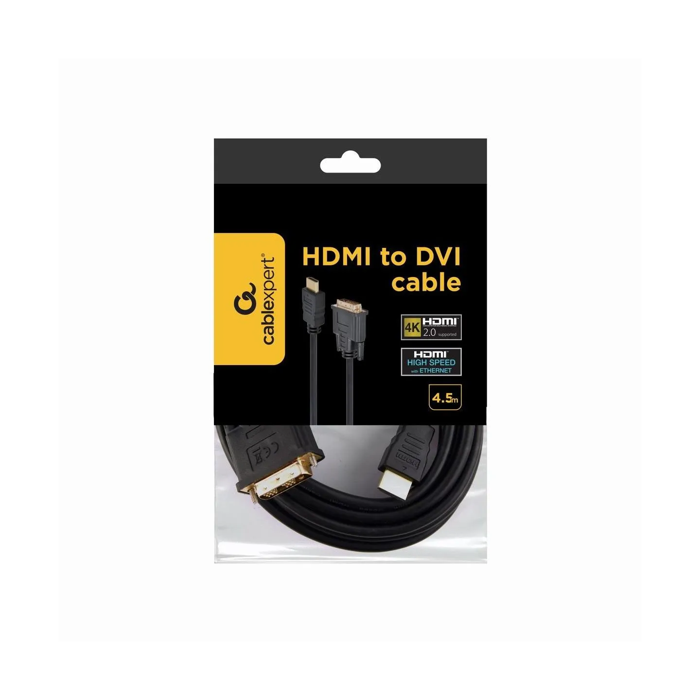 Gembird CABLE HDMI-DVI 5M/CC-HDMI-DVI-15 GEMBIRD