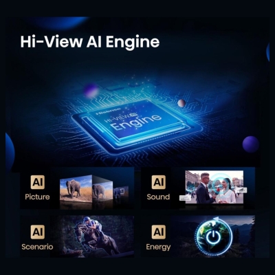 Hisense Mini LED TV | 65U7Q | 65 | Smart TV | VIDAA Smart OS | UHD | Black