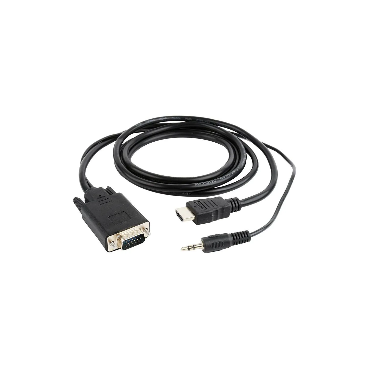 Gembird CABLE HDMI-VGA +3.5MM/1.8M A-HDMI-VGA-03-6 GEMBIRD
