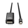 Lindy CABLE MINI DP TO HDMI 2M/36927 LINDY