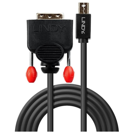 Lindy CABLE MINI DP TO DVI 3M/BLACK 41953 LINDY