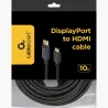 Gembird DisplayPort to HDMI cable male black 10m