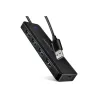 Axagon HUE-C1A 4x USB3.2 Gen 1 Travel hub, USB-C power IN, w. 20cm Type-A cable