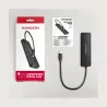 Axagon HUE-C1C 4x USB3.2 Gen 1 Travel hub, USB-C power IN, w. 20cm Type-C cable