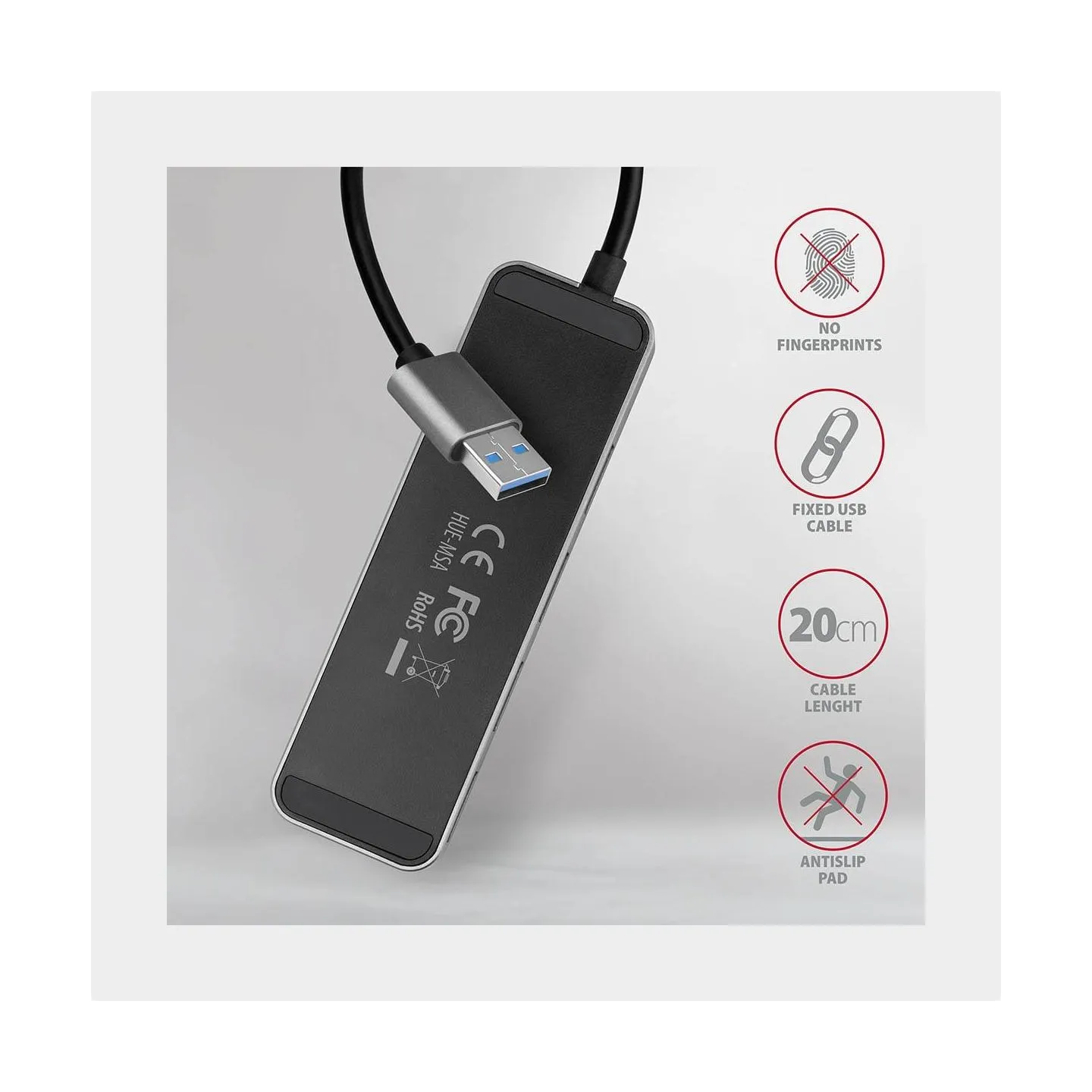Axagon I/O USB HUB SWITCH 4PORT/0.2M HUE-MSA AXAGON